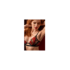 Ensemble sexy 2 pièces en résille transparente brodée et string 